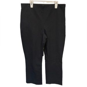 Everlane Cropped Flat Front Pants Size‎ Zip Size 12 Black